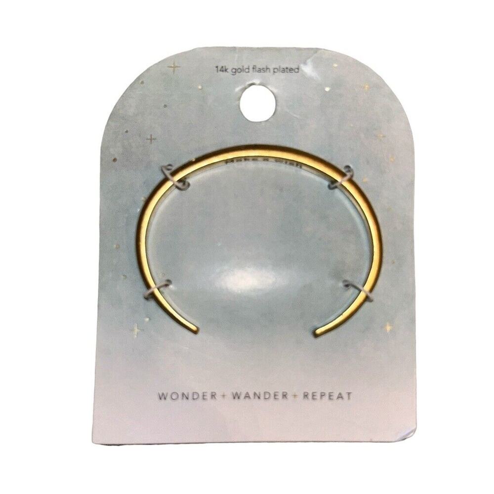 Target bracelet protection grounding energy 14k Gold Plated Wonder Wander Repeat